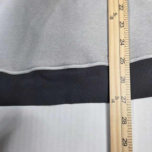 Lululemon Base Runner Hoodie 8 Wee Stripe White Gray W3B90S Running - Picture 12 of 12